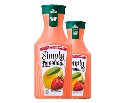 Simply Lemonade with Strawberry, 52 Fl Oz Bottle